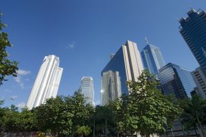 Tour à Hong Kong, symbolisant la puissance des places financières